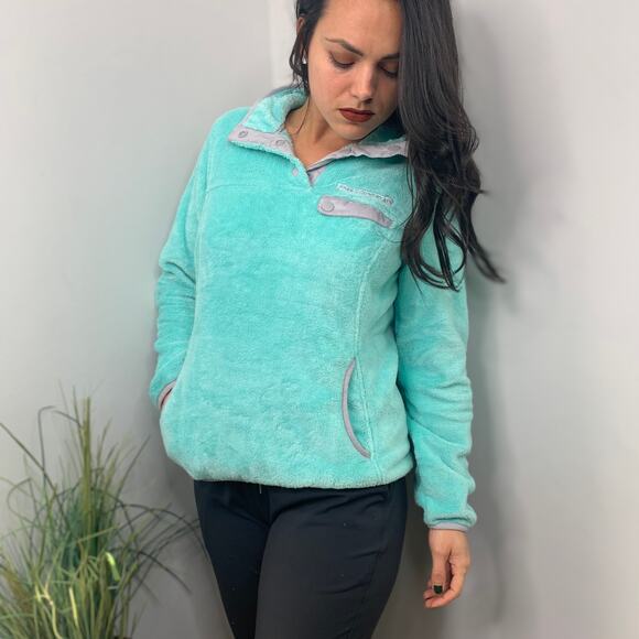 Free Country Blue Fleece Pullover - Picture 2 of 11